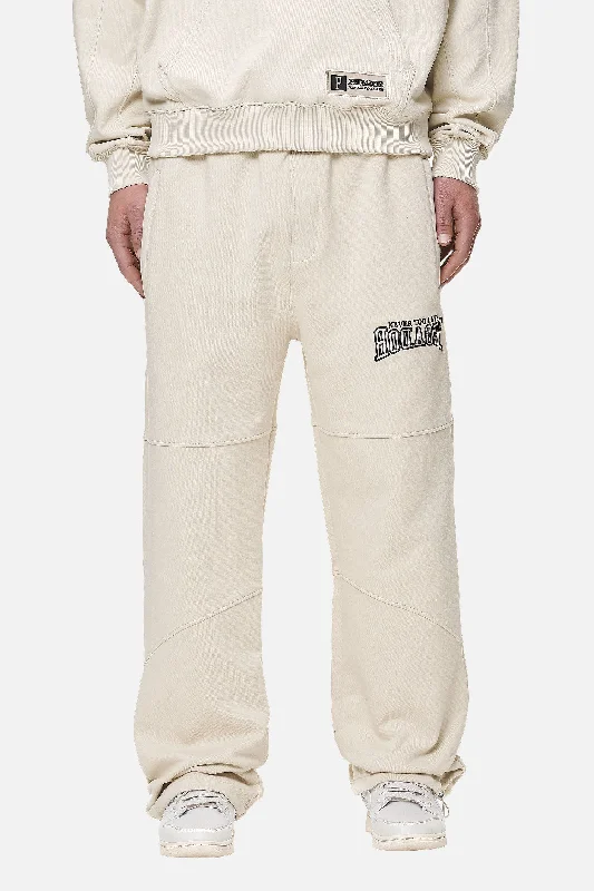Men's Bootcut Jeans for a Flattering ShapeBeech Baggy Sweat Pants Washed Desert Sand