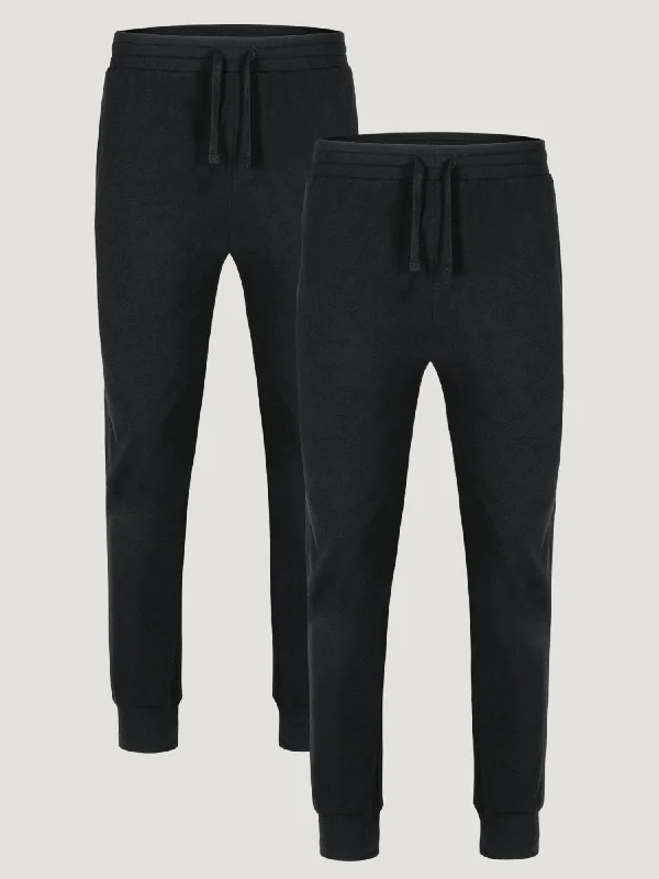 Men's Pants with Functional PocketsBlack Day Off Jogger 2-Pack