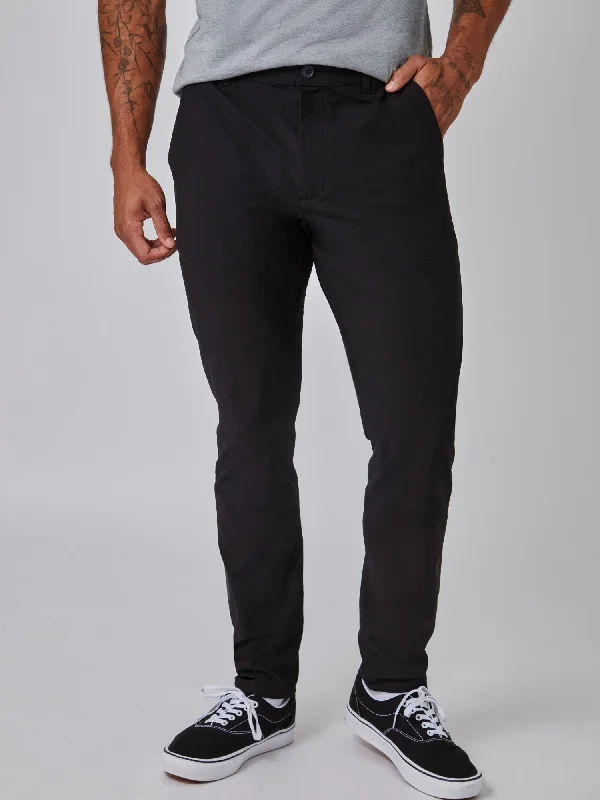 Casual Men's ChinosBlack Stretch Tech Pant