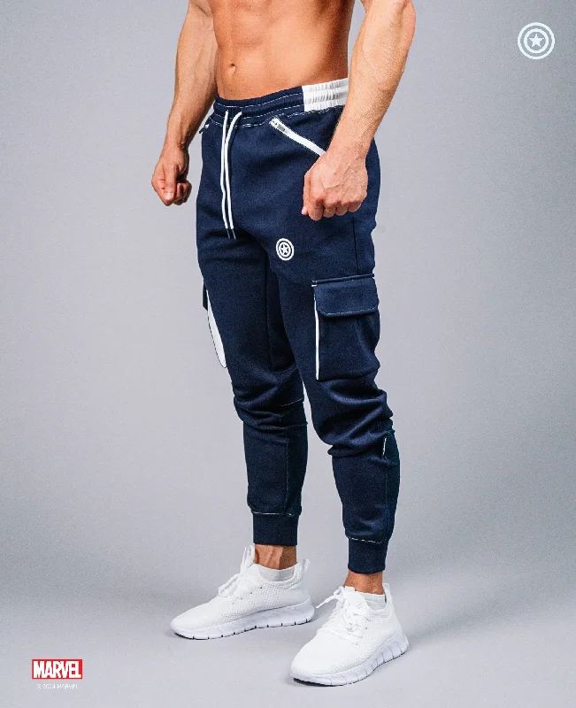 Men's Elastic-Waisted Pants for Easy MovementCAPTAIN AMERICA Performance Cargo Joggers