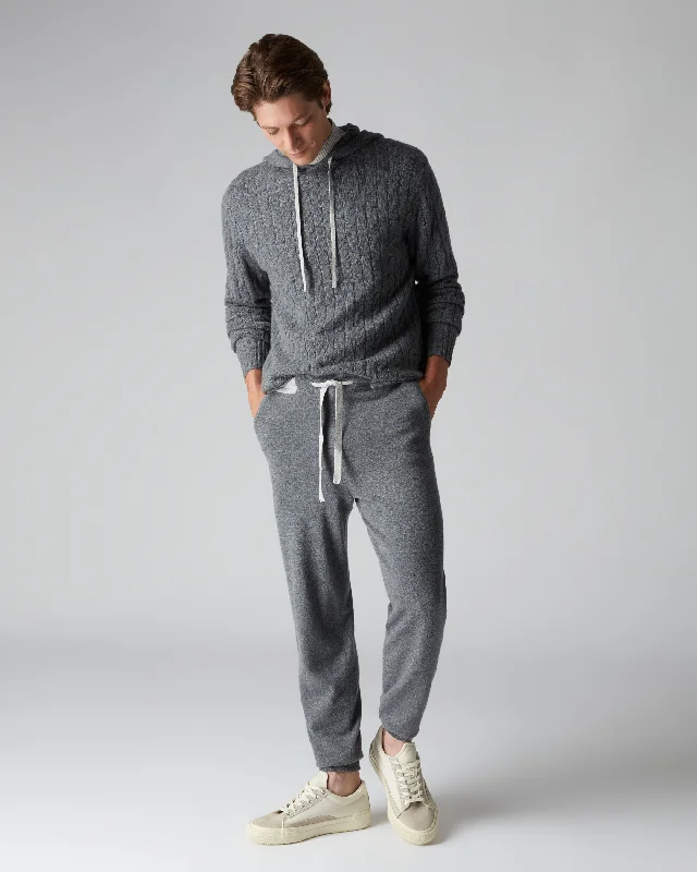 Men's Pants with Shallow PocketsMen's Brompton Cashmere Jogger Elephant Grey