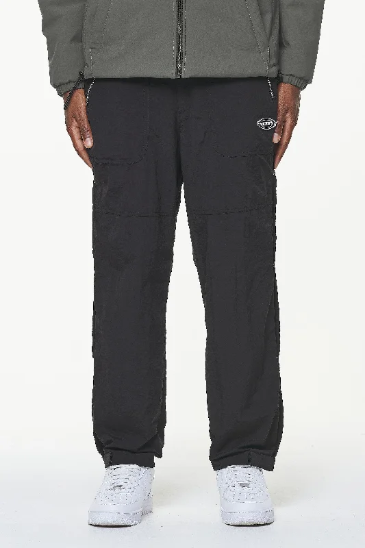 Men's Pants with Contrast StitchingCassidy Wide Tech Pants Onyx Black