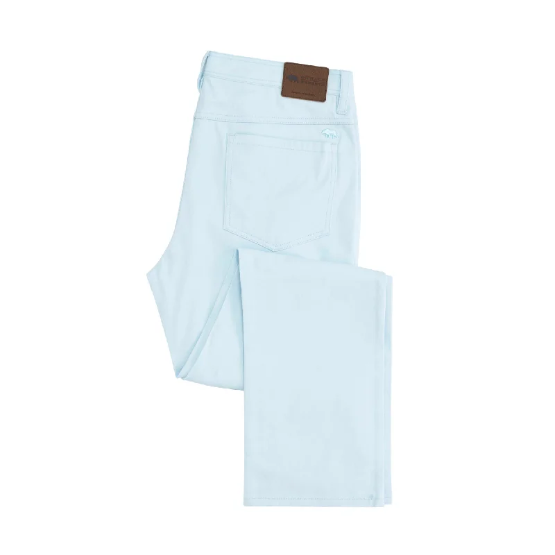 Men's Pants with Appliqué DetailsClassic Five Pocket Pant - Delicate Blue