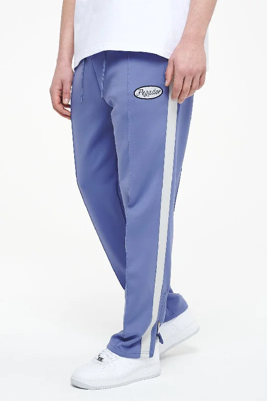 Men's Pants with Zippered PocketsDavie Wide Track Pants Magic Violet Angels Cream
