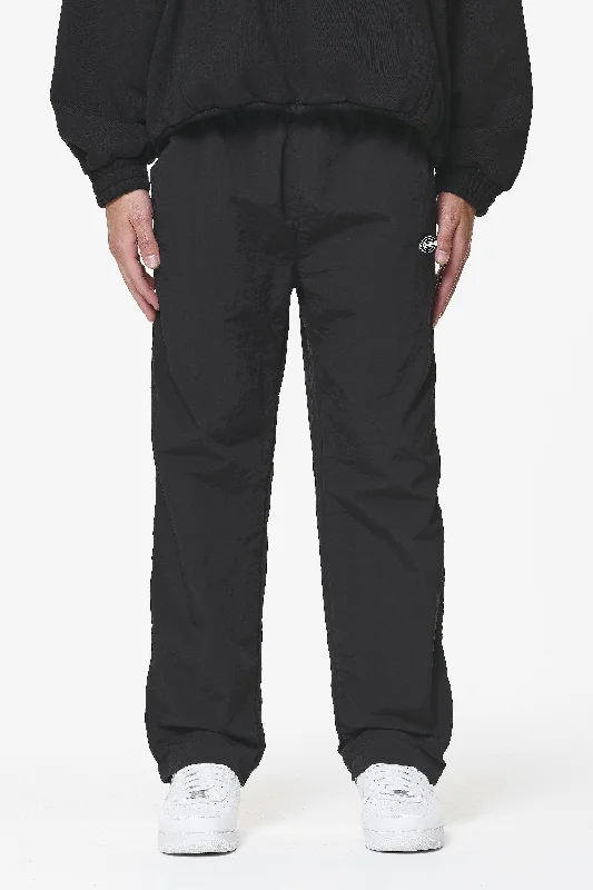 Men's Twill Pants for a Dressy LookDrewo Wide Track Pants Onyx Black