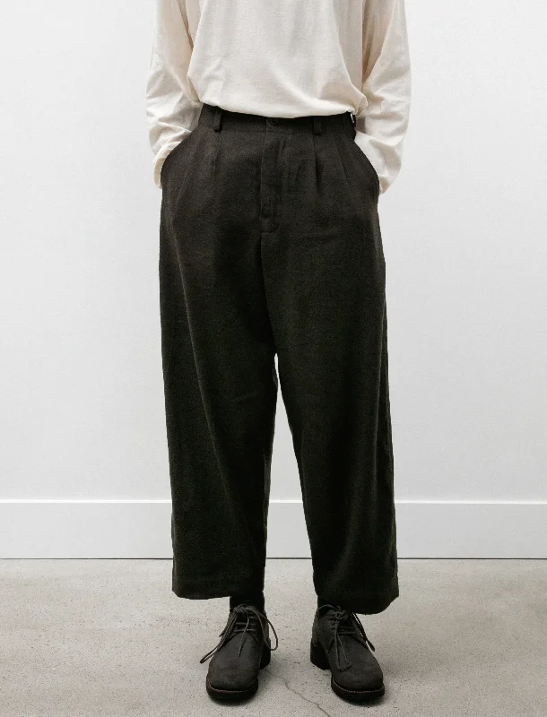 Men's Swim Trunks for SwimmingTwo Pleat Pant Wool Linen Silk Twill Loden