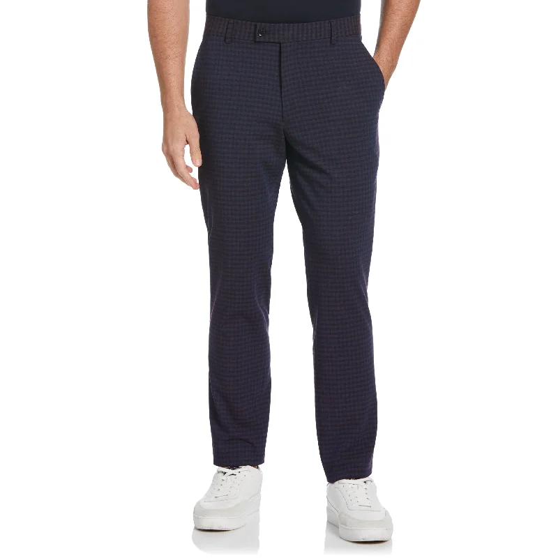 Men's Pants with Appliqué DetailsPlaid Dress Pant