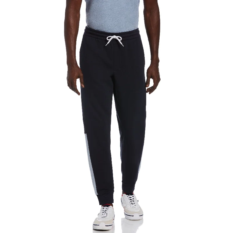 Breathable Men's Athletic ShortsColor Block Fleece Jogger