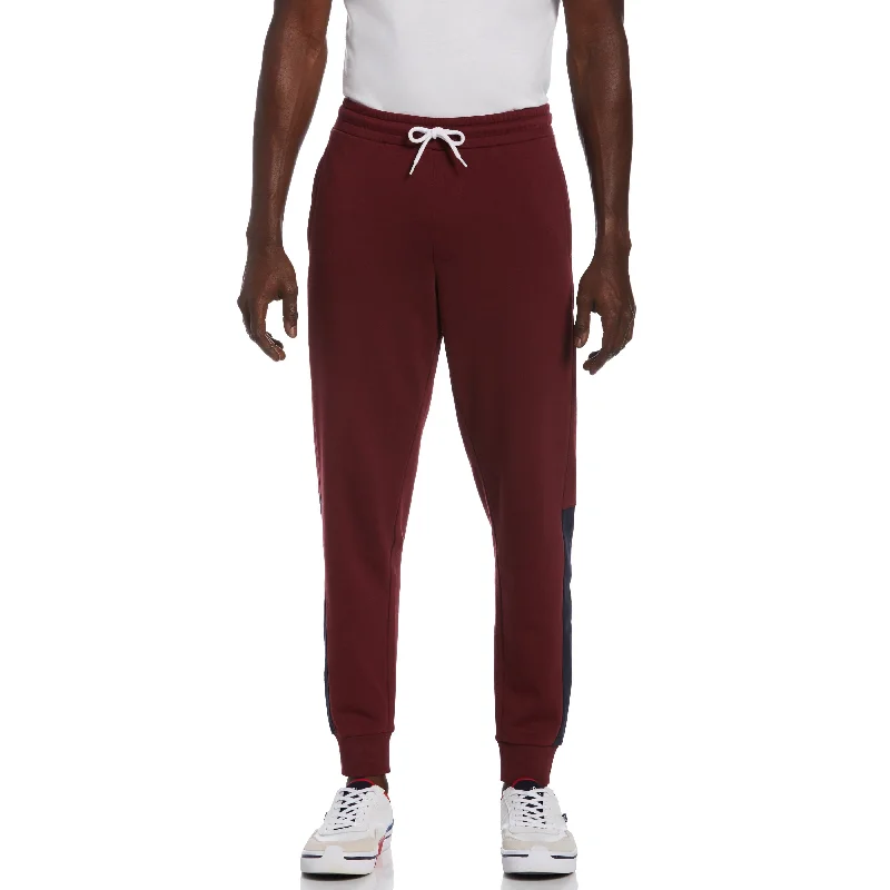Stylish Men's Cargo PantsColor Block Fleece Jogger