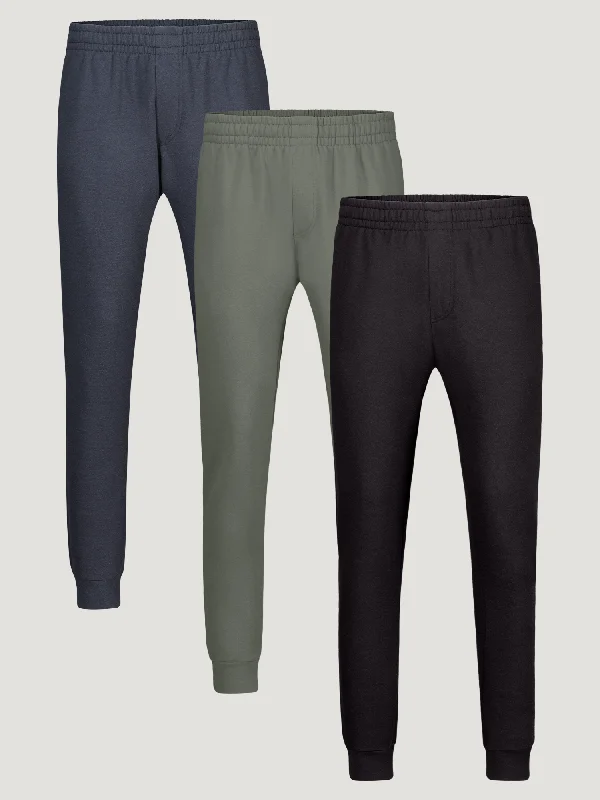 Men's Button-Fly Pants for a Traditional TouchFleece Sweatpants Foundation 3-Pack