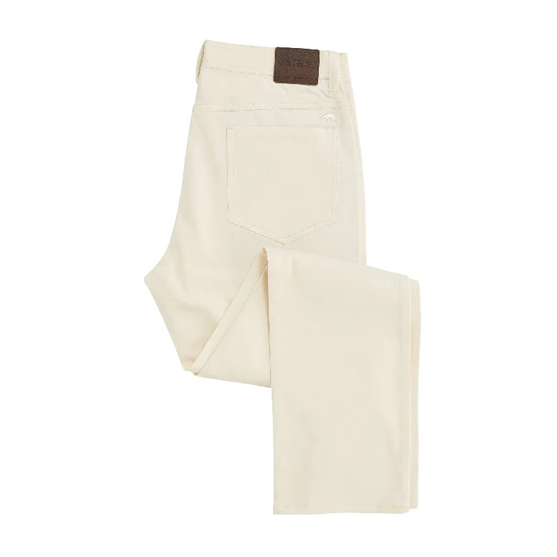 Men's Pants with Ripped and Distressed DetailsFlex Five Pocket Stretch Pant - Coconut Milk