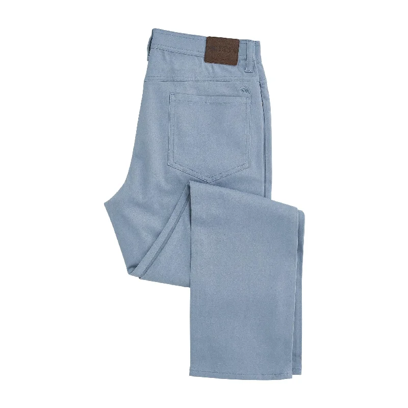 Men's Pants with Deep PocketsFlex Five Pocket Stretch Pant Dusty Blue