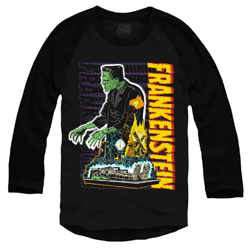 Men's Tapered Pants for a Slimming EffectFRANKENSTEIN: RETRO MONSTER - BASEBALL SHIRT