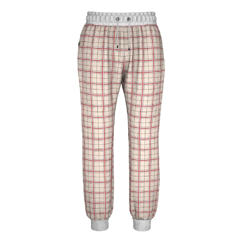 Men's Patterned Pants with StripesFresh XPlaid Sweatpants