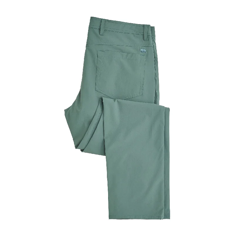 Men's Pants with Ripped and Distressed DetailsHarris Golf Five Pocket Pant - Dark Forest