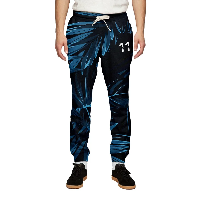 Men's Denim Shorts for SummerJungle Dark Floral Sweatpants