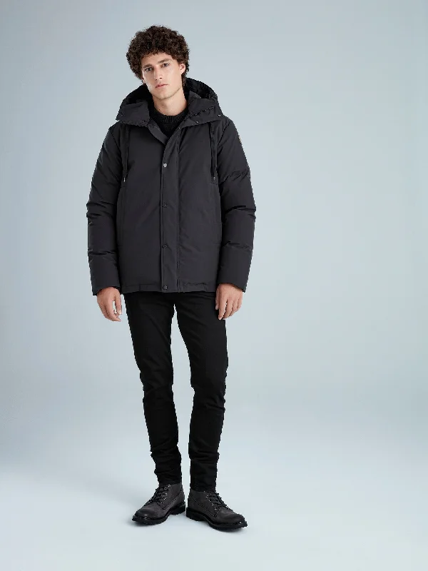 Comfortable Men's ParkasSven Lightweight Hip-Length Parka - Men's|-|Parka Court Et Léger Sven - Homme