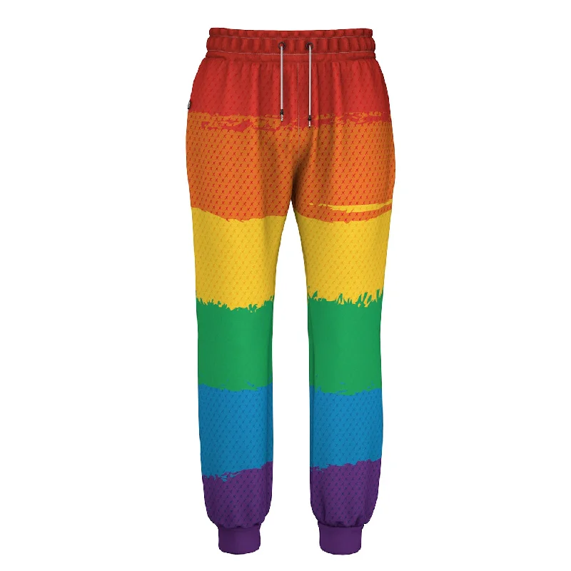 Men's Pants with Belt LoopsLGBTQ Rainbow Sweatpants