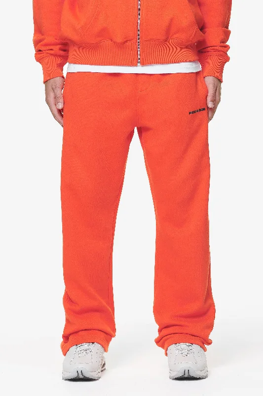 Men's Pants with Moisture-Wicking PropertiesLogo Wide Sweat Pants Washed Signal Red Gum