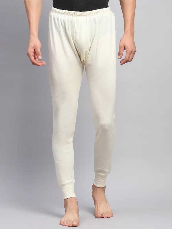 Versatile Men's ShortsMen Cream Solid Regular Fit Lower