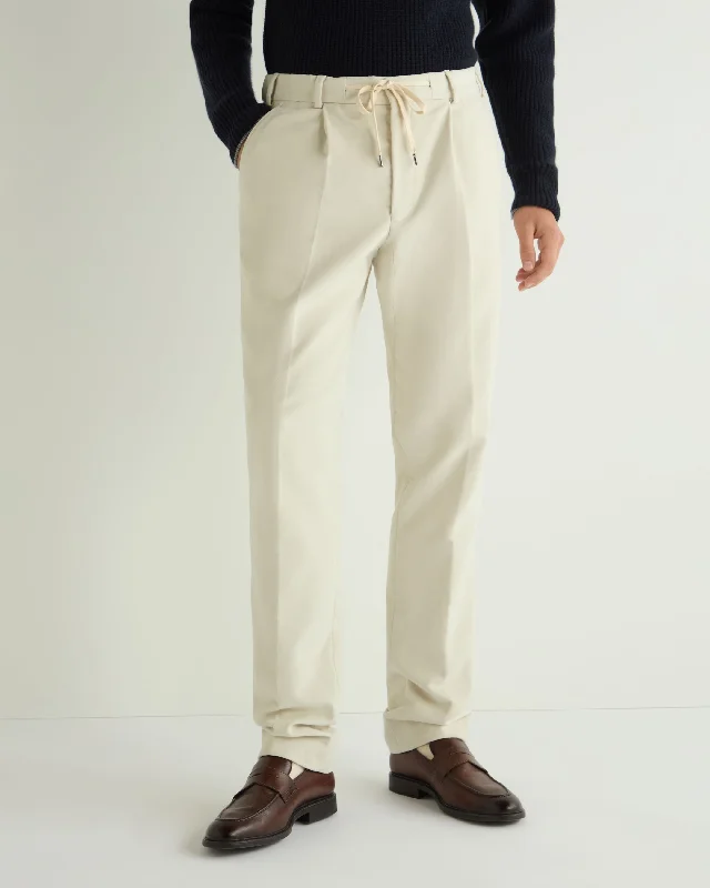Men's Pants with Button-Down PocketsMen's Atrani Moleskin Trousers Off White