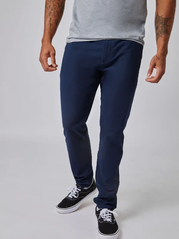 Men's Pants with UV ProtectionNavy Stretch Tech Pant