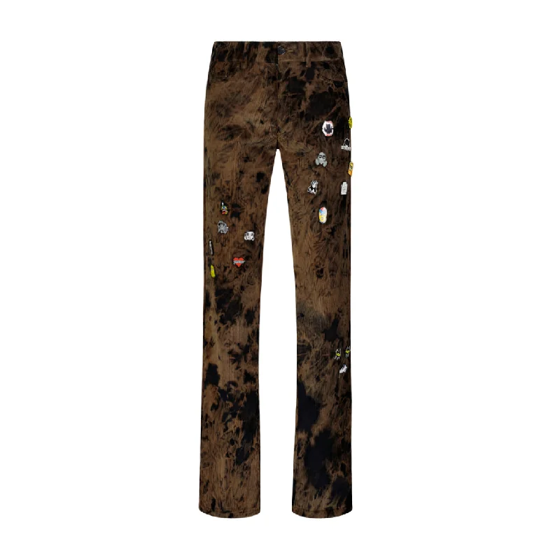 Men's Patterned Pants with Animal PrintsPIN EXPLOSION CARGO PANT