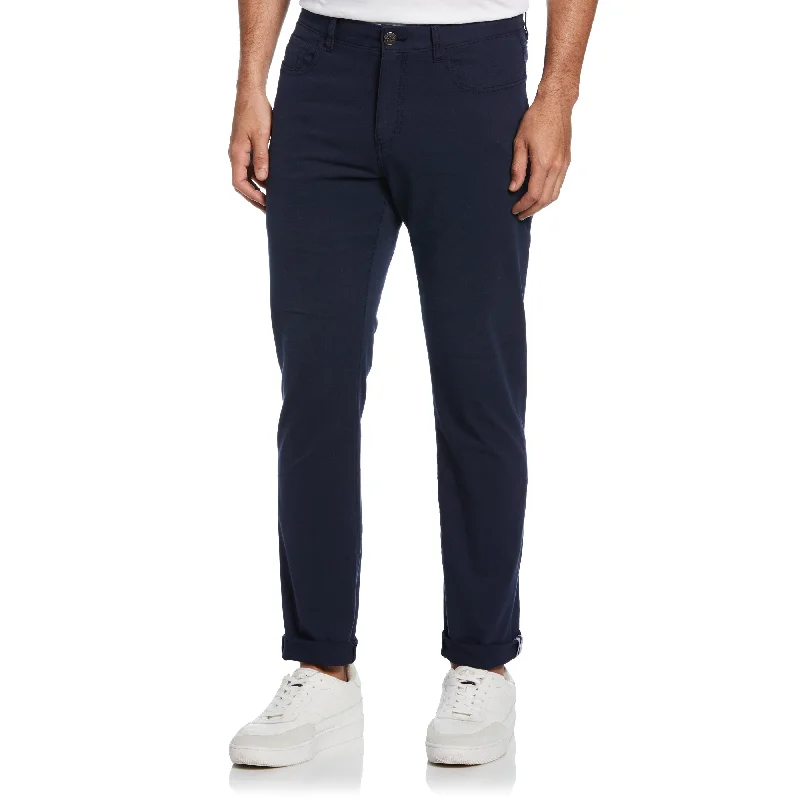 Men's Pants with Graphic PrintsPlaid 5 Pocket Pant