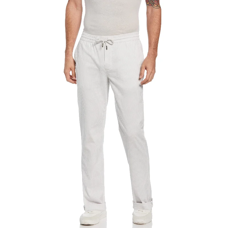 Men's Pants with Cargo PocketsSeersucker Pullon Pant