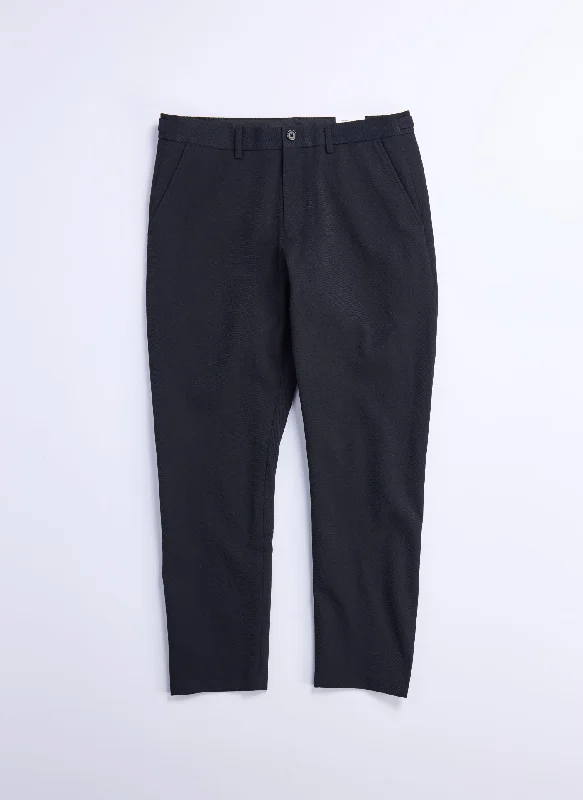 Men's Patterned Pants with StripesSolotex Garbardine (Work) Ankle Length Tapered Slim Pants [P-07]