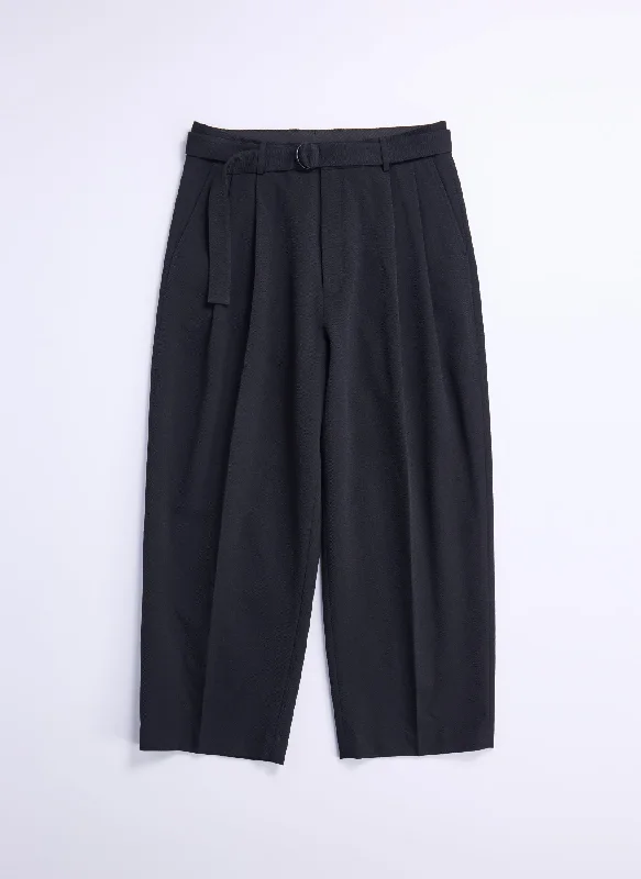 Men's Pants with Elastic CuffsSolotex Garbardine (Work) Pleated WidePants (P-17)