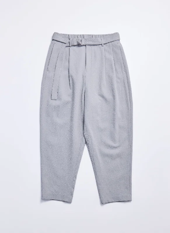 Men's Pants with Faux Leather PatchesSolotex Garbardine (Work) Pleated WidePants (P-17)