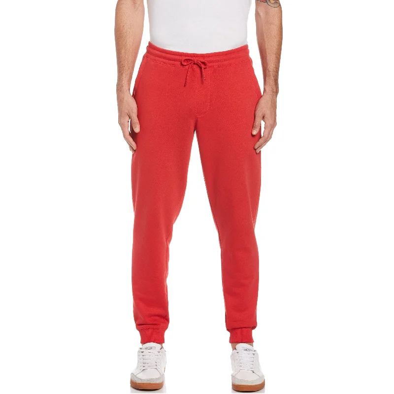 Men's Solid-Colored Pants for VersatilitySticker Pete Fleece Jogger