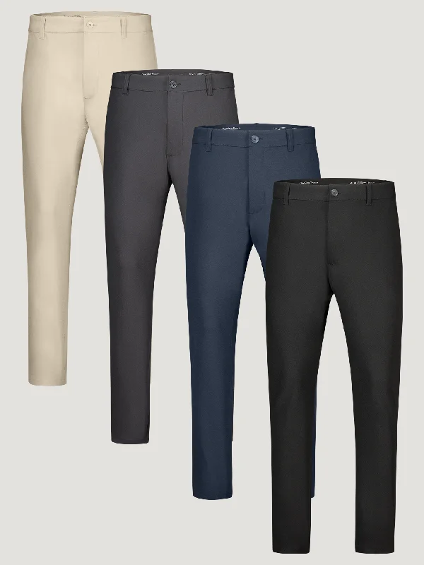 Men's Patterned Pants with Camouflage PrintsStretch Tech Pant Essentials 4-Pack
