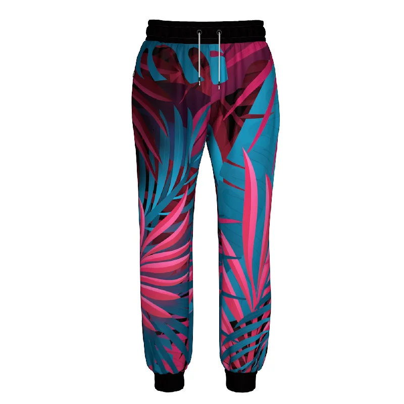 Men's Pants with Welt PocketsTropical Sketch Sweatpants