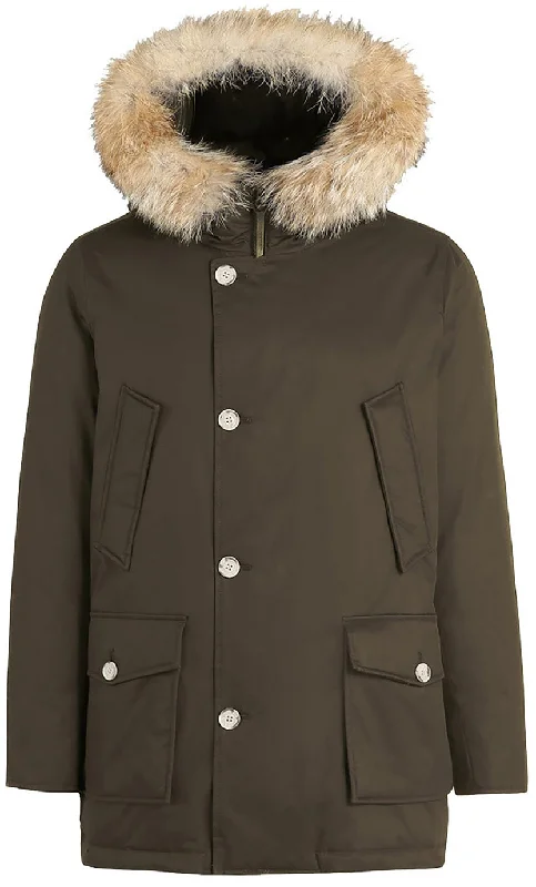 Men's Coats with ButtonsMen's Laminated Cotton Parka HC|-|Parka Laminated Cotton HC Homme