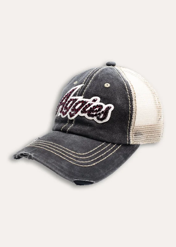 Texas A&M Women's Maroon Aggies Gray Mesh Hat
