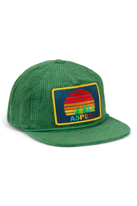 ASPEN SUNSET VINTAGE CORDUROY TRUCKER HAT