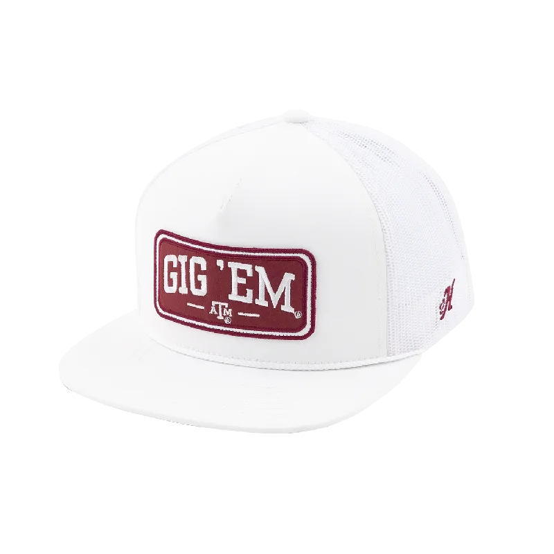 Gig 'Em Hooey 5 Panel High Profile Snapback Hat