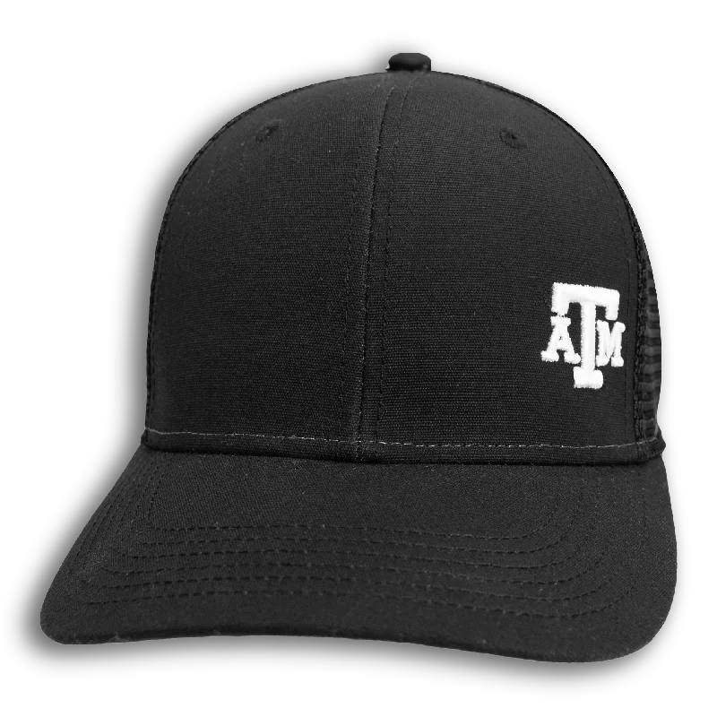 Texas A&M Mid Pro Side Atm Black Trucker Hat