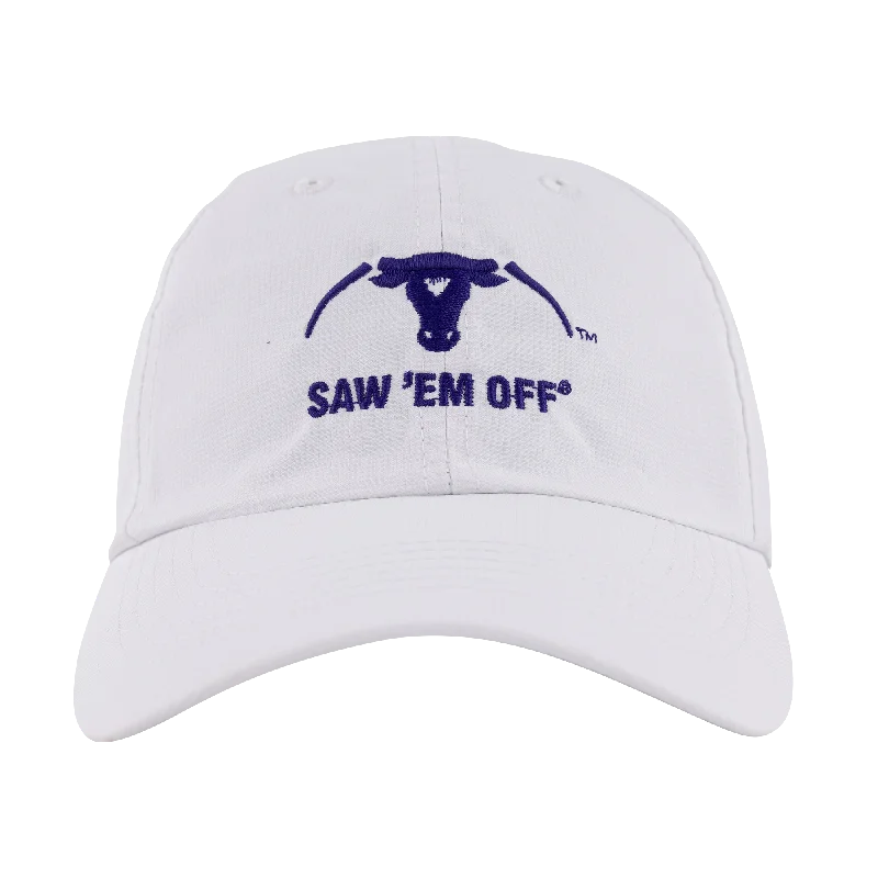 Saw 'Em Off Purple Embroidery Hat