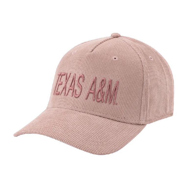 Texas A&M Corduroy Rose Gold Hat