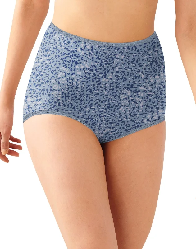 Muted Stone Blue Animal Print