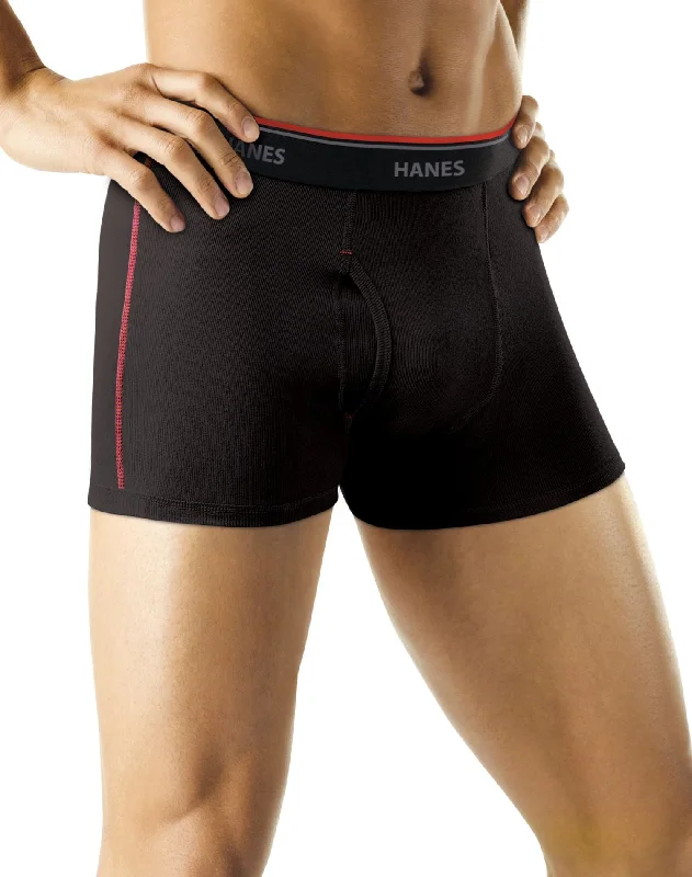 Hanes Men`s Sport Cool DRI® Short Leg Boxer Briefs with Comfort Flex® - 2XL