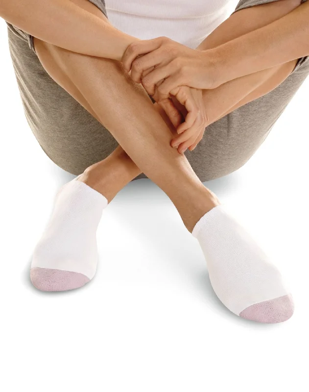 White w/Color Heel Toe
